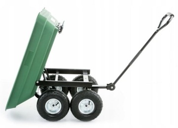 4-КОЛЕСНАЯ САДОВАЯ ТРАНСПОРТНАЯ ТЕЛЕЖКА 200кг 75л.