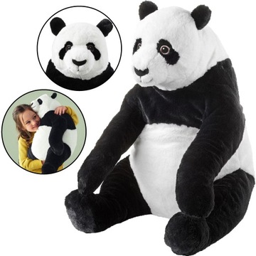 Miś pluszowy Panda IKEA pluszak biało czarny 47 cm