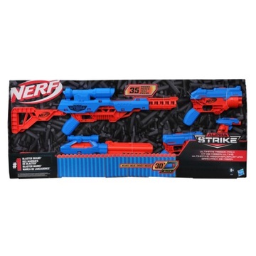 МЕГА НАБОР NERF ALPHA 5 В 1, 5 ПУСКОВ, 30 ДАРТС