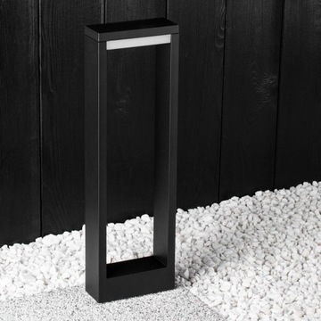 УЛИЧНЫЙ светодиодный садовый светильник НА УЗКОМ СТОЙКЕ, рамка 60 см ПРЕМИУМ