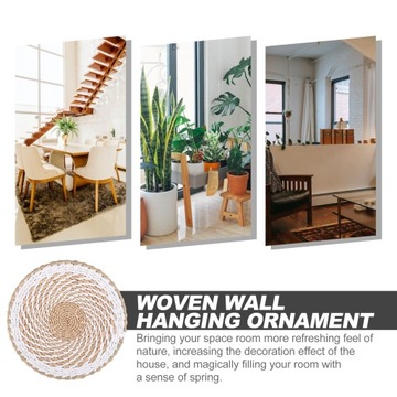 DEKOR W STYLU BOHEMIJSKIM ŚCIANA SŁOMIANA