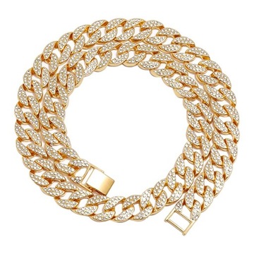 Kubański Łańcuch Bransoletka Moda Bling