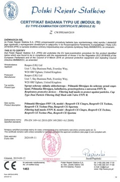 НОВАЯ маска против смога RESPRO Cinqro Gold M