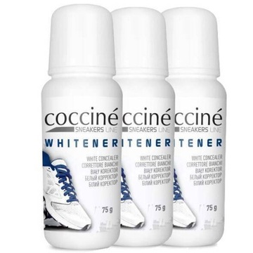 COCCINE SNEAKERS WHITENER WYBIELACZ KOREKTOR PASTA DO BIAŁYCH BUTÓW 3x 75ml