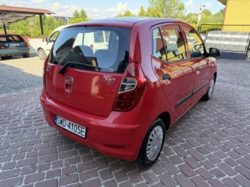 Hyundai i10 I Hatchback Facelifting 1.1 SOHC 69KM 2013 Hyundai i10 111tyśkm! 1WŁAŚCICIEL 2013 Lift KLIMATYZACJA 1.1 Prosta Benzyna, zdjęcie 4