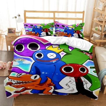 3-CZĘŚCIOWY ZESTAW POŚCIELI RAINBOW FRIENDS