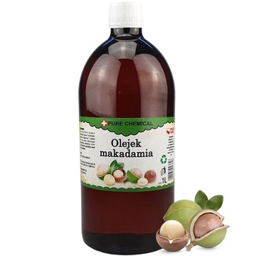OLEJ MAKADAMIA NATURALNY OLEJEK Z ORZECHÓW MACADAMIA 1l