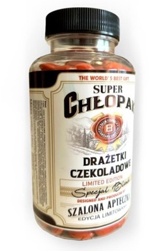 DRAŻETKI CZEKOLADOWE SUPER CHŁOPAK CUKIERKI DLA NIEGO NA PREZENT URODZINY