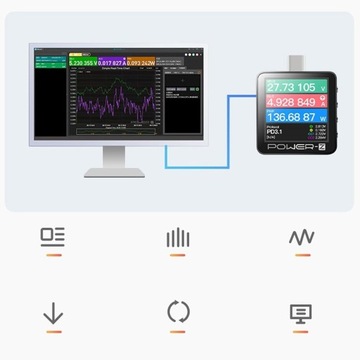 Портативный тестер порта USB C QC5.0 PD3.1 ChargerLAB Power-Z KM003C