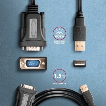 Адаптер-конвертер USB в RS232 COM FTDI FT232 DB9
