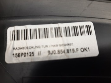 PORSCHE TAYCAN CROSS TURISMO VRSTVA LIŠTA DVEŘE LEVÝ ZADNÍ 9J0854819F