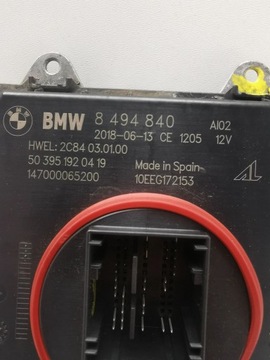 BMW 1 F20 F21 2017 MODUL UROVNÁVÁNÍ SVĚTEL XENON