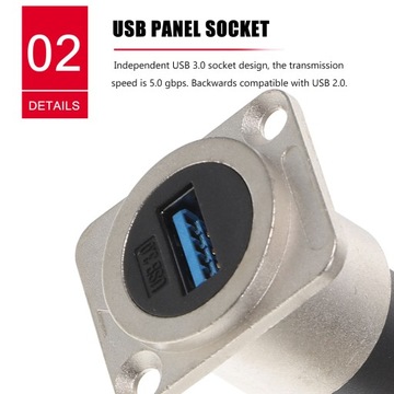 Автомобильные аксессуары USB-адаптеры для панельных розеток 2 шт.