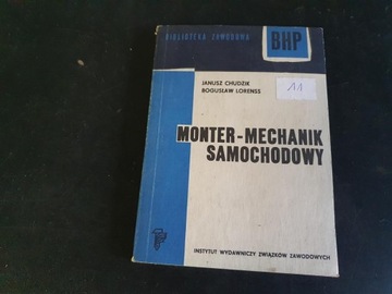 KSIĄŻKA MONTER MECHANIK SAMOCHODOWY J CHUDZIK
