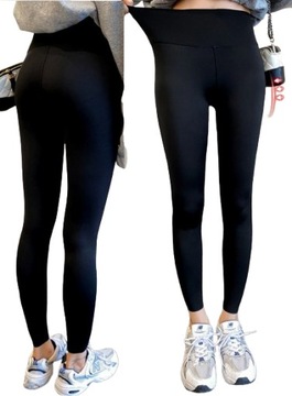 Legginsy Ocieplane Mocno Kryjące SZEROKI PANEL KOLORY L/XL