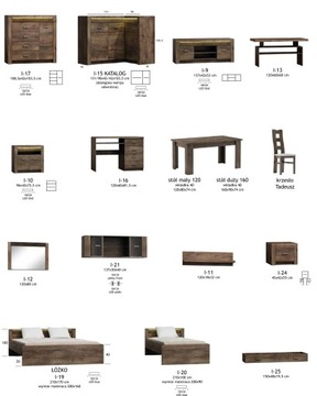 Komoda INDIANAPOLIS I7 JESION JASNY