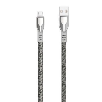 Dudao kabel USB - micro USB 5A 1m szary