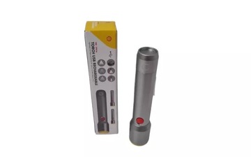 LATARKA TAKTYCZNA ALUMINIOWA 15 CM SHELL USB