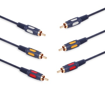 Kabel 3x RCA do 3x RCA Cinch VITALCO 15m