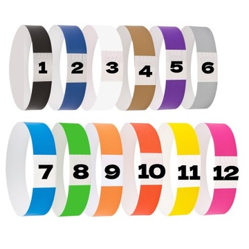 БРАЛЕТЫ РАЗНОЦВЕТНЫЕ БУМАЖНЫЕ 100 ШТ.