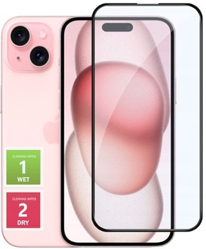 SZKŁO HARTOWANE NA CAŁY EKRAN DO IPHONE 15 / 6.1'