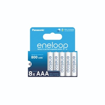 БАТАРЕИ ENELOOP 8xAAA 800мАч ЯПОНСКИЙ