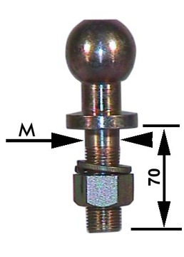 Шаровая сцепка К50, L70MM, M25