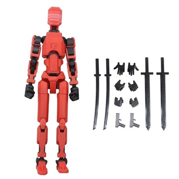 Wieloprzegubowy ruchomy robot Drukowany manekin 3D Toyslucky 13 Dummy Action