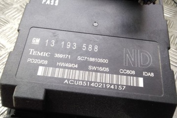 MODUL POHODĚ OPEL SIGNUM 518898002 1.9L DIESEL 88KW 2008