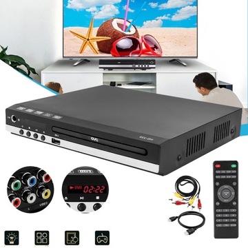ODTWARZACZ DVD DO TELEWIZORA Z GNIAZDEM USB, WYJŚCIE HDMI I AV + PILOT