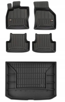 Set 3D Koberce a rohož do kufru Audi A3 8V Hatchback 2013-2020