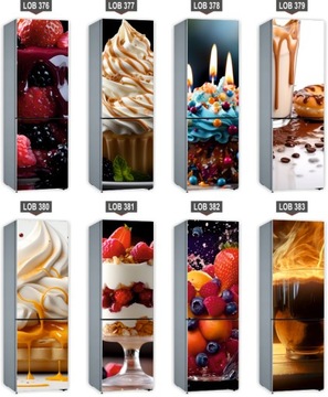 Самоклеящаяся наклейка на холодильник шпоновые обои пролитый кофе 171х70 см