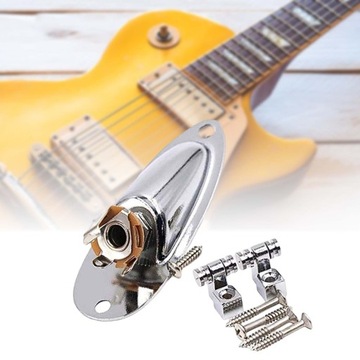 Roller String Tree Loaded Jack Socket Plate Argent