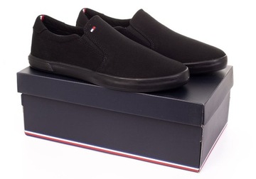 TOMMY HILFIGER BUTY MĘSKIE TRAMPKI BLACK r. 44