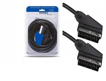 Kabel EURO-EURO SCART 5 m Easy-Touch