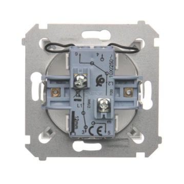 Контакт Simon 54 двойной двухсторонний выключатель белый