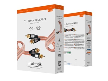 Inakustik Star - kabel przewód 2xRCA/2xRCA 0,75m