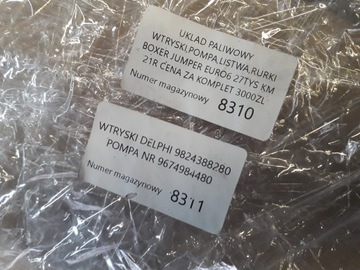BOXER JUMPER 2.2 D EURO 6 VSTŘIKOVAČE ČERPADLO 9824388280