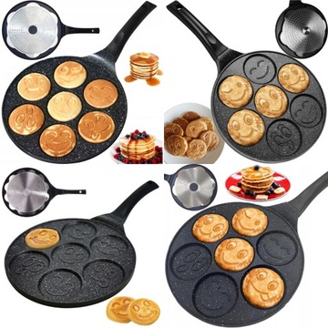 PATELNIA GRANDE PANCAKE DO PLACKÓW NALEŚNIKÓW JAJEK NON-STICK FOREMKI BUŹKI