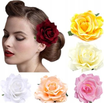 5 Pack Flower Brooch Head Ornament Bride Women Ro