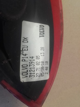 SVĚTLO PRAVÁ ZADNÍ PRAVÝ 31213914 VOLVO C30