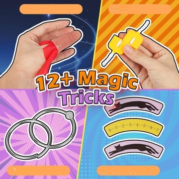 НАБОР МАЛЕНЬКИЙ ВОЛШЕБНИК ПОДАРОК ​​РЕБЕНКУ ВЕСЕЛАЯ ПАЛОЧКА +12 ТРЮКОВ MAGIC