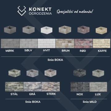 Блоки ограждения КОНЕКТ 50х20х20 ограждения MILD NOX
