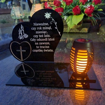 СОЛНЕЧНАЯ СВЕЧА СТАТУЭТКА ДЛЯ КЛАДБИЩА GRAVE КОЛЛЕКЦИЯ 2024 ПЛАМЯ НОВАЯ