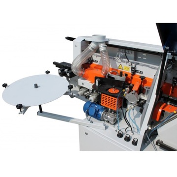 Компактный кромкооблицовочный станок с введением. фрезерование 7c.дисплей. ЕВА КЗМ 6 ТФ ПРЕМИУМ