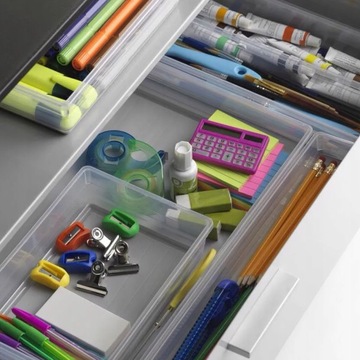 PUDEŁKA POJEMNIKI DO SZUFLADY ORGANIZERY TOALETKI