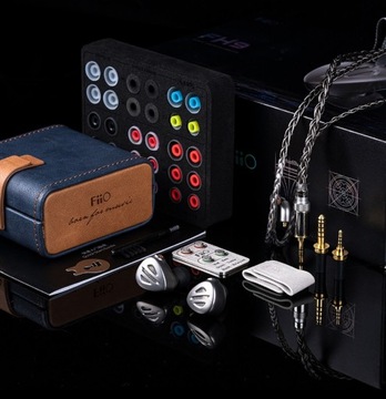 FiiO FH9 Titanium IEM HiFI Hybrid полуоткрытые мониторы арматуры и динамики