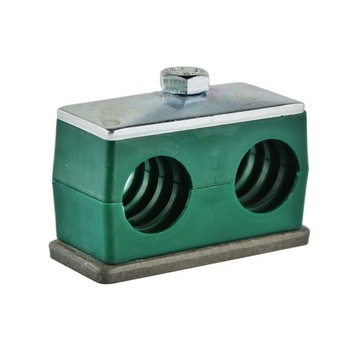 OBEJMA PODWÓJNA 16 mm MOCOWANIE PRZEWODÓW HYDR.