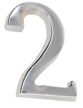 НОМЕР НОМЕР НА ДВЕРИ ХРОМ САМОКЛЕЯЩАЯСЯ 5 СМ