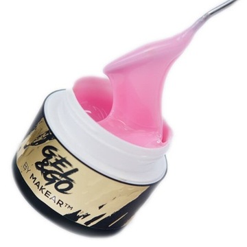 Makear GG06 Gel&Go Żel budujący do paznokci bez piłowania Bubble Gum+PILNIK